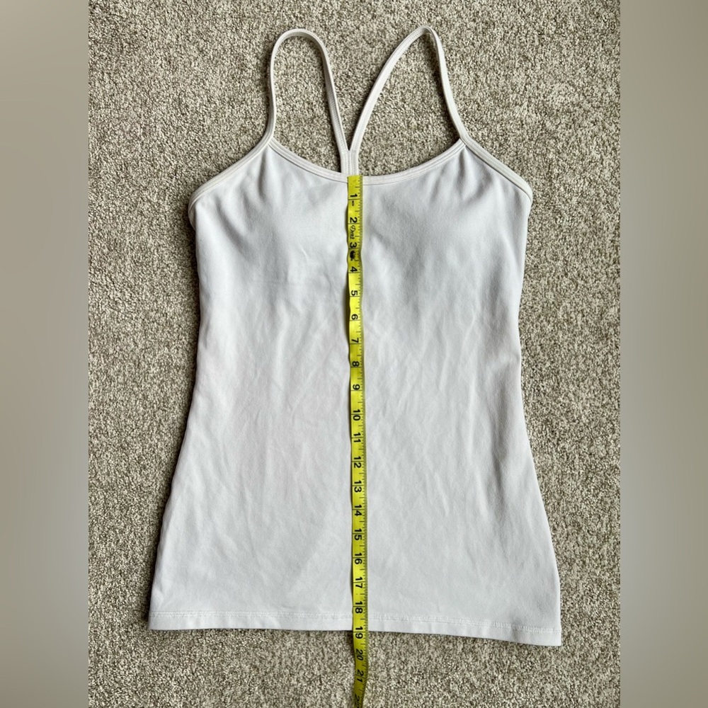 lululemon athletica Power Y White Size 6 - Picture 6 of 6